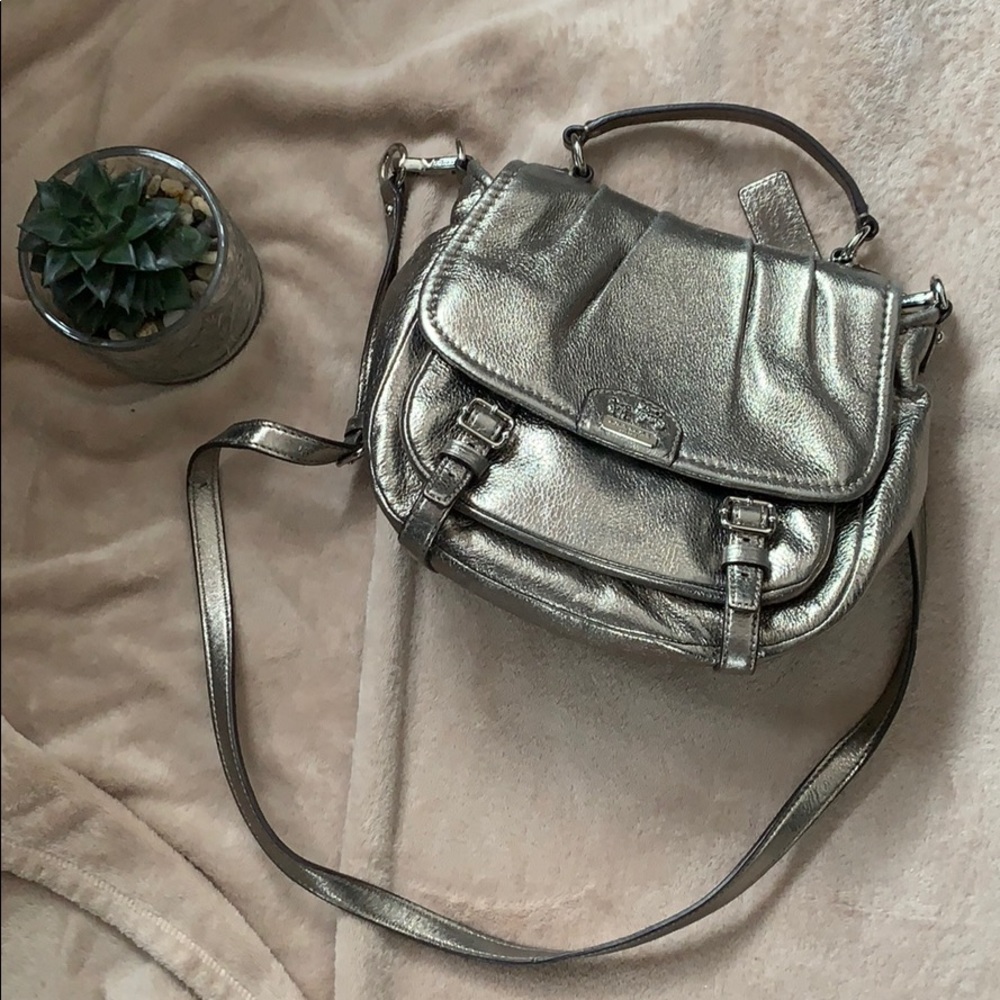 Coach crossbody and top handle antique gold